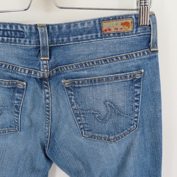AG Adriano Goldschmied Womens 28 R The Club Bootcut Denim Jeans Cotton Blend - Picture 7 of 12